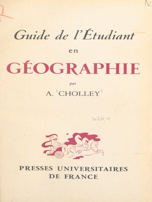 cover image of Guide de l'étudiant en géographie